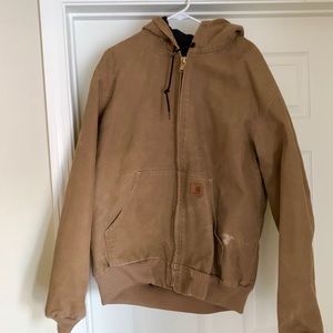 Carhartt Men’s DUCK QUILTED FLANNEL-LINED JACKET